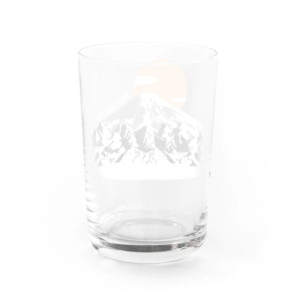 yuuyakeの山/日の出 Water Glass :back