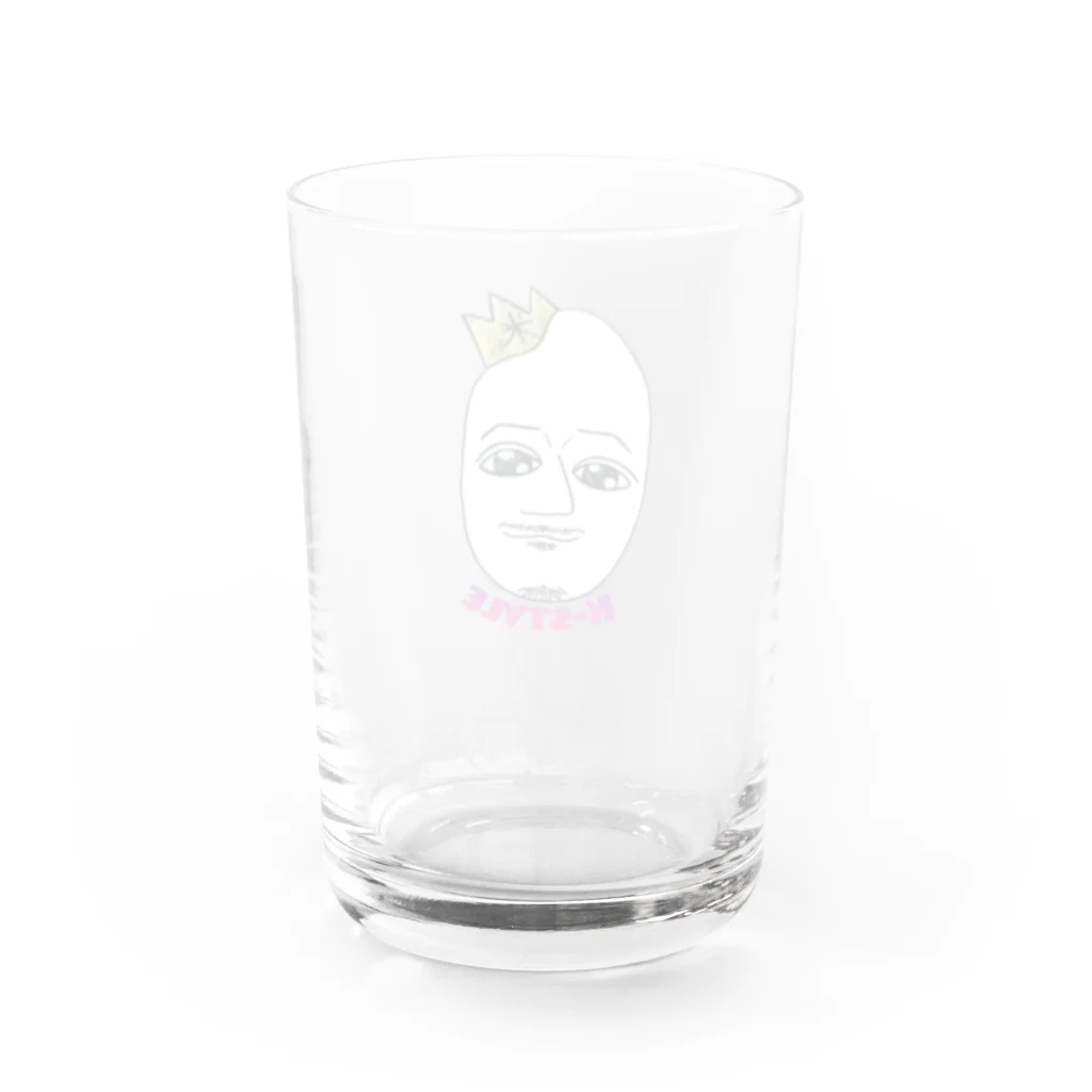 K-styleの米キングのコップ Water Glass :back