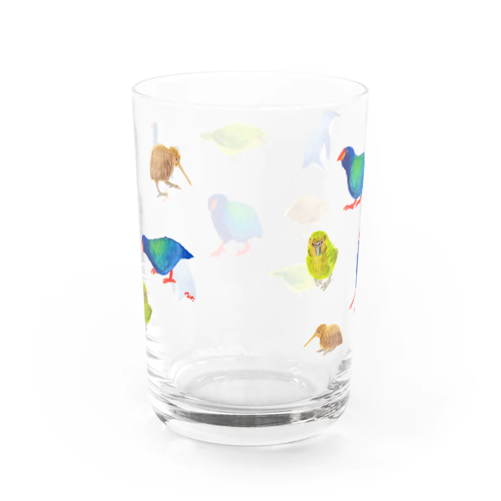 segasworksのニュージーランドのトリ Water Glass :back