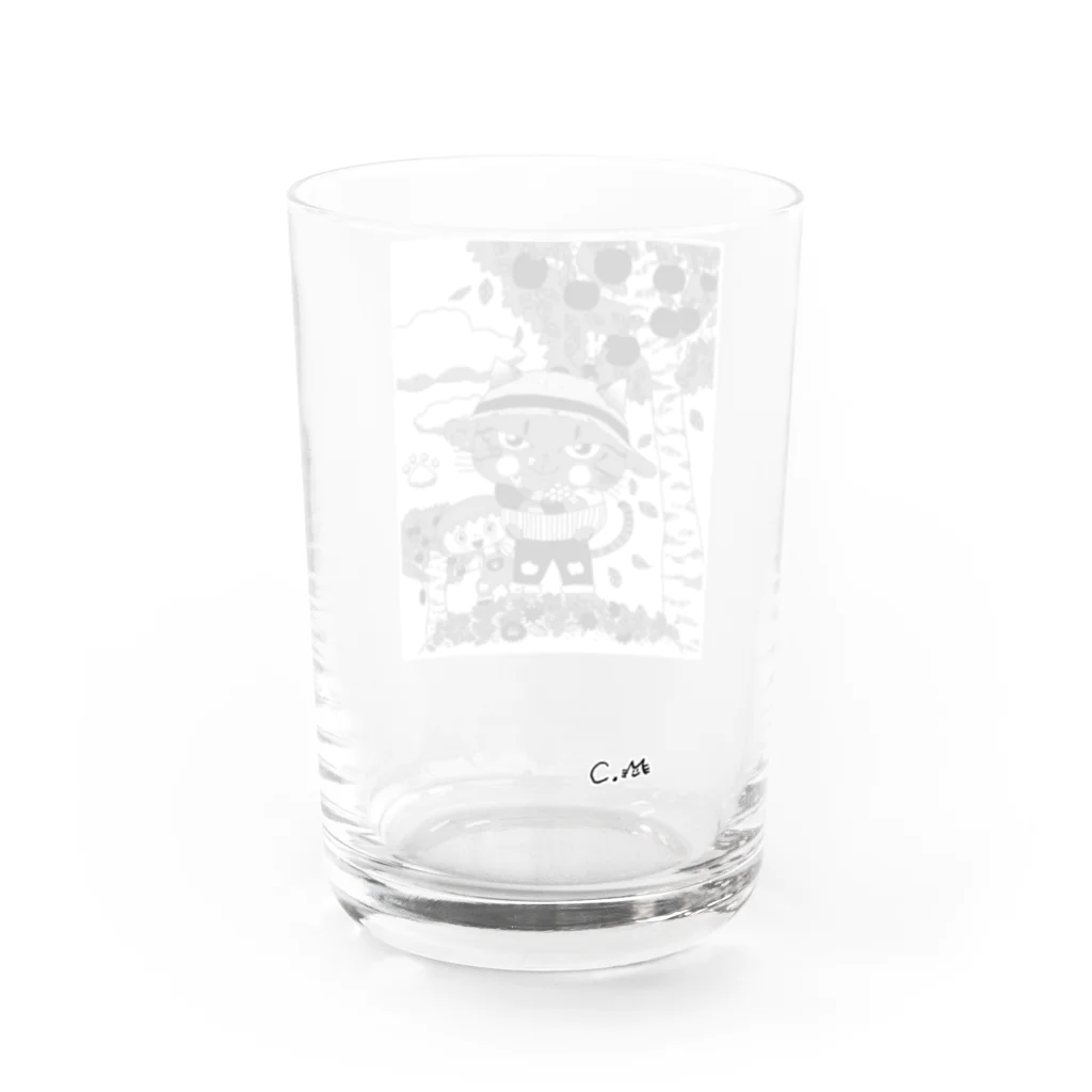 chimamusubiのセミオーダーイラスト商品見本 Water Glass :back