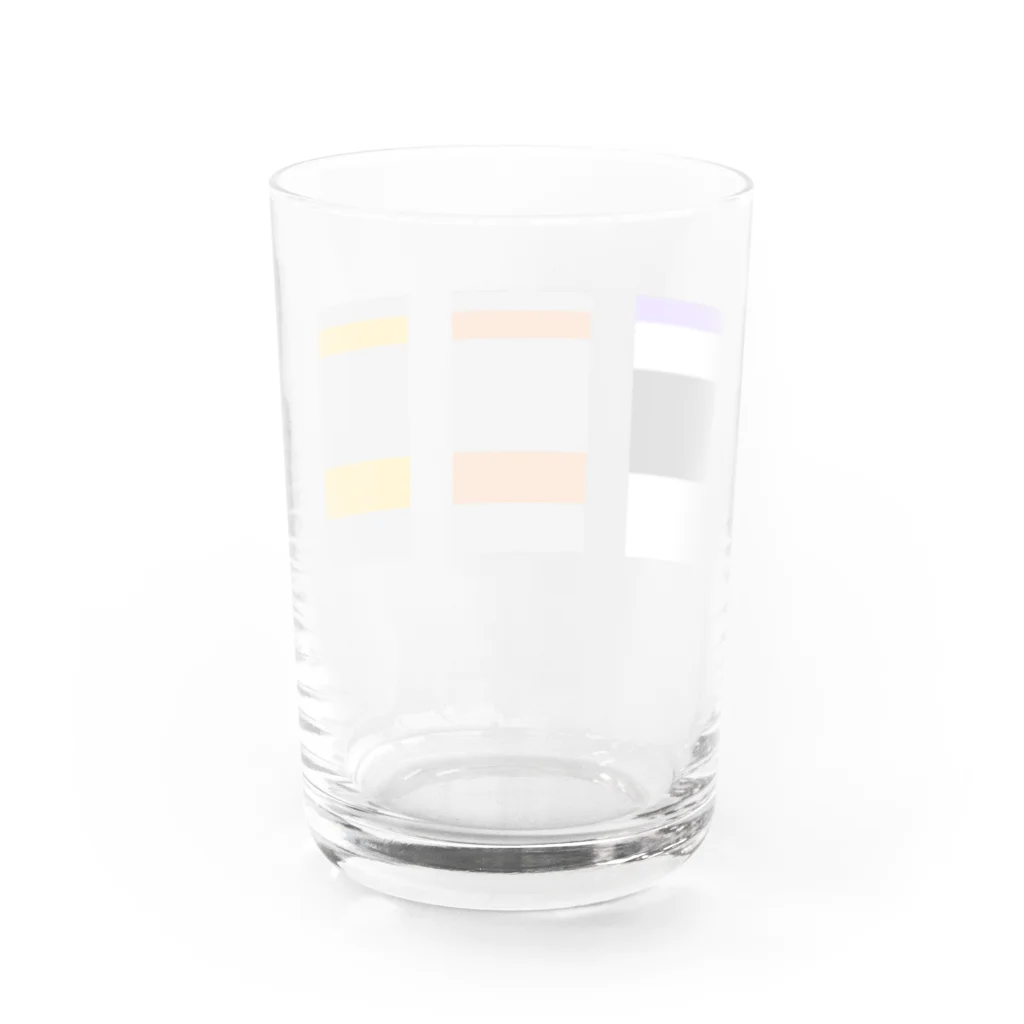 SarigenakuTetsudoのさりげなく中央線 Water Glass :back