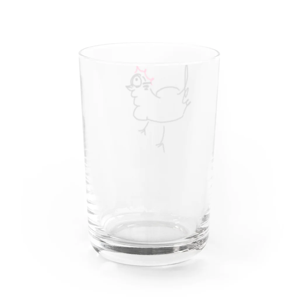 sasamiの親鳥 Water Glass :back