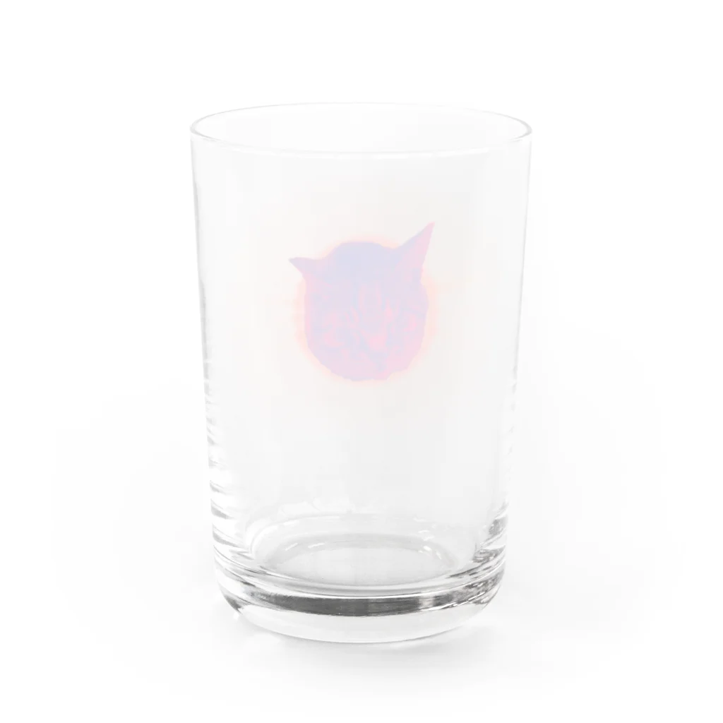 りのりのザウルスのThe cat sleep safely in space. Water Glass :back