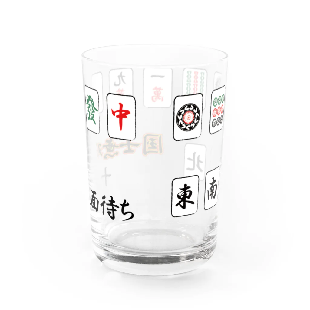 roofu るーふのダブル役満グッズ(国士無双十三面待ち) Water Glass :back