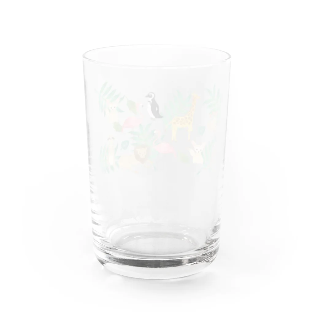 SOMALY【SUZURI店】のサバンナワールド Water Glass :back