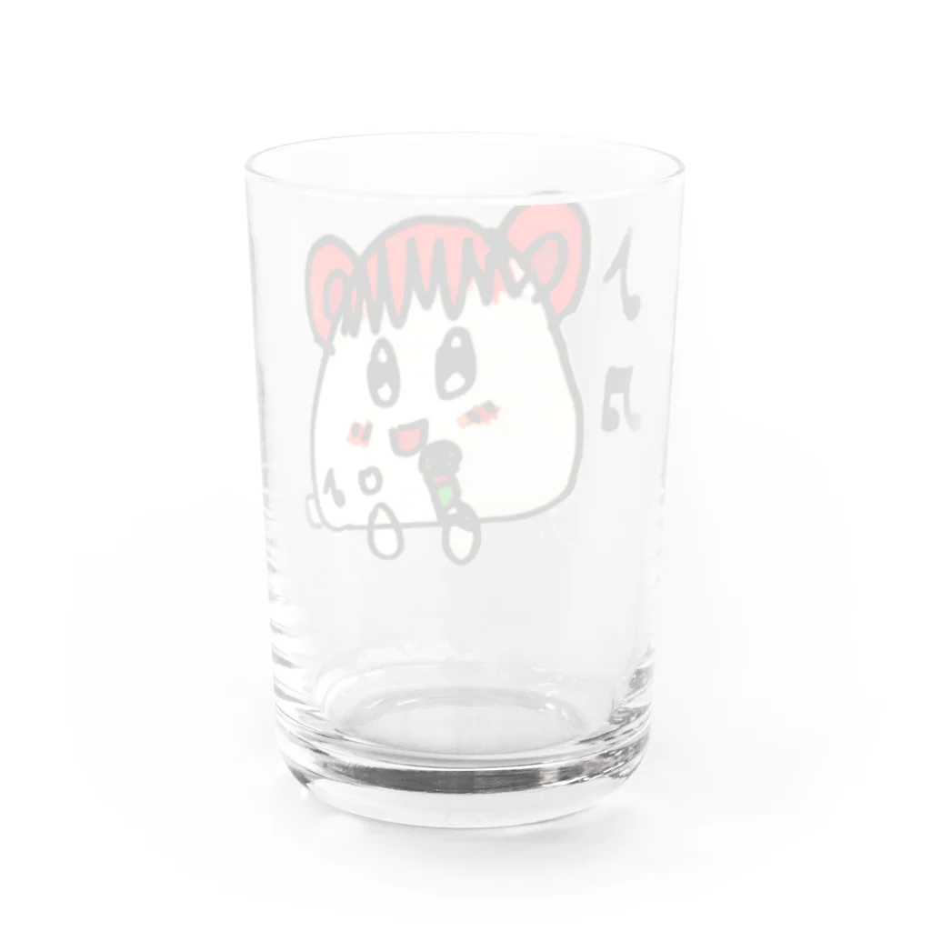 ウタハムちゃんです♪のウタハムちゃん(透明化) Water Glass :back