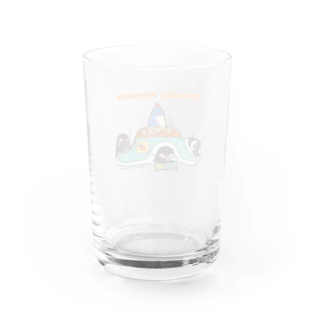 ヤママユ(ヤママユ・ペンギイナ)のコタツとミカンとぺんぎん Water Glass :back