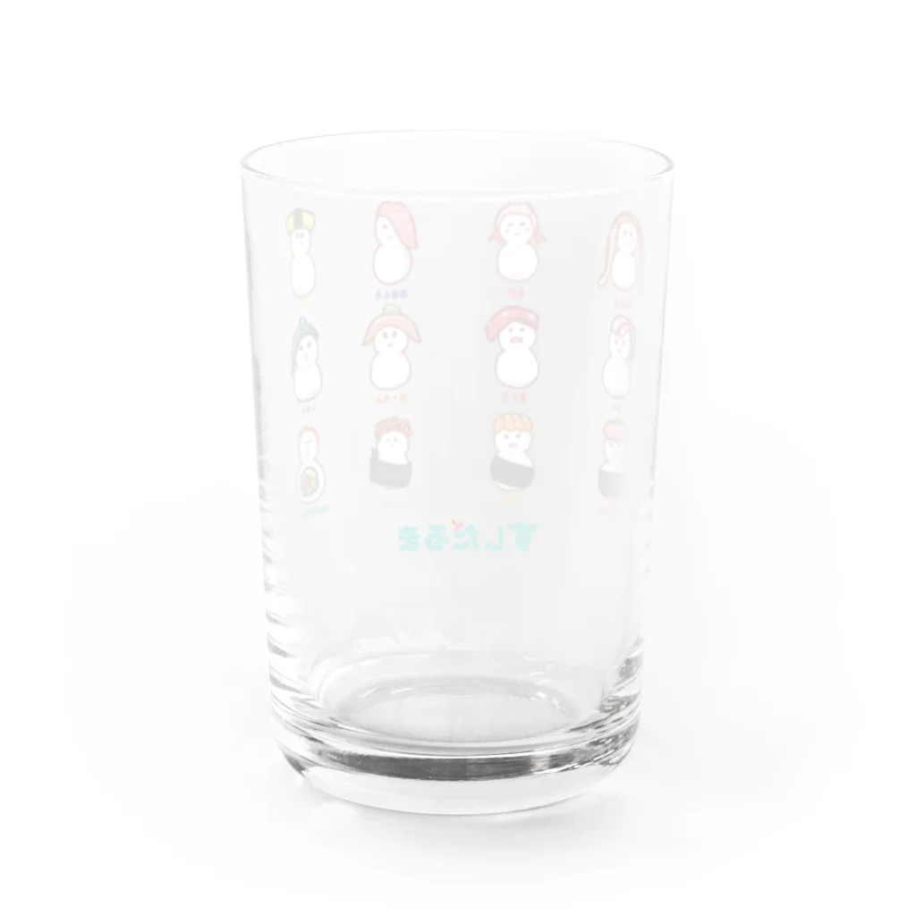 jojima_georgeのすしだるま Water Glass :back