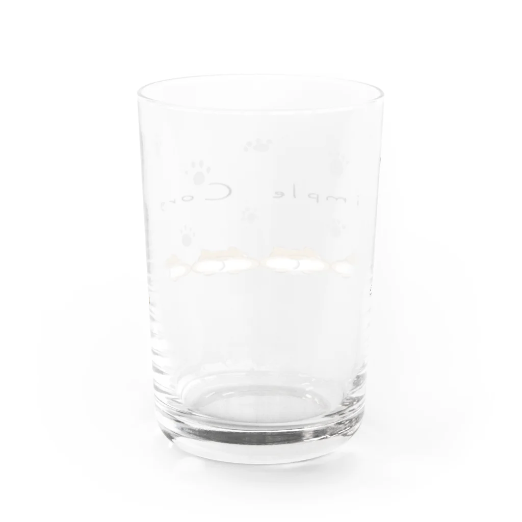 macha machaのsimple コーギー Water Glass :back