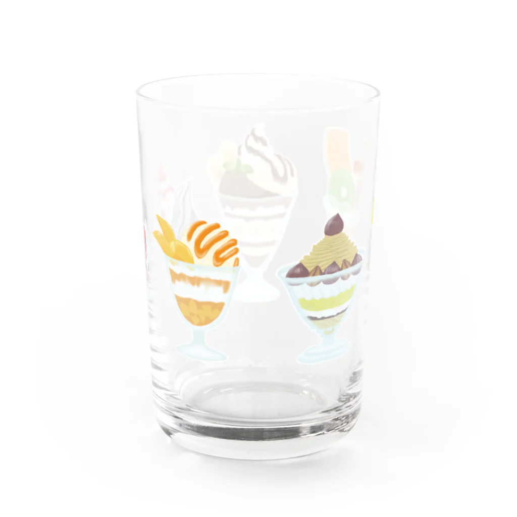 ぴよねこ(nikoneko)のpafepafe Water Glass :back