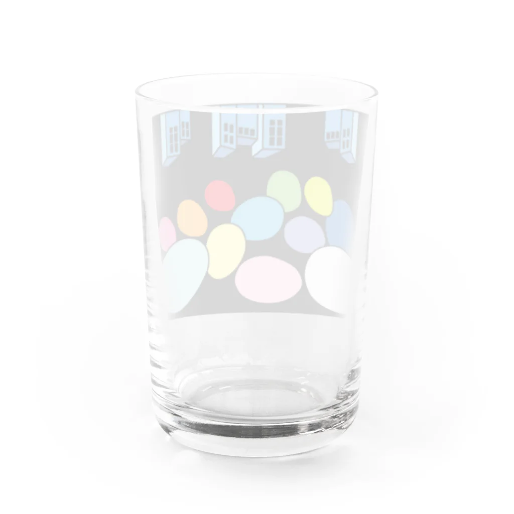 Blupiggの星の行進 Water Glass :back