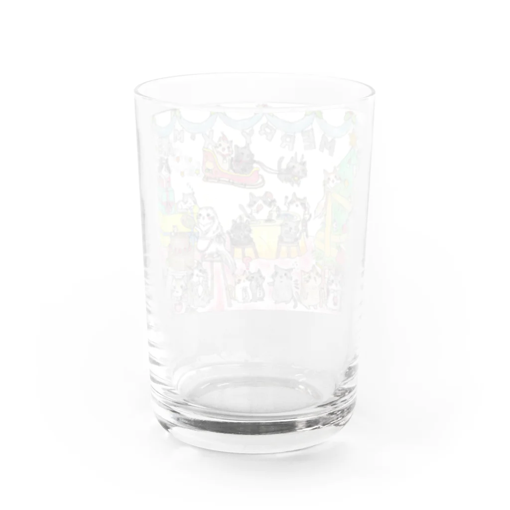 こころのお店のにゃんこのクリスマスパーティー Water Glass :back