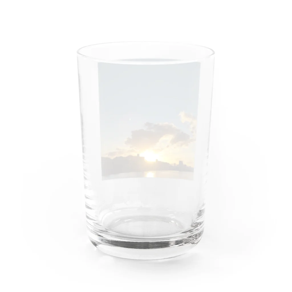 NANASHOPの夕焼け Water Glass :back