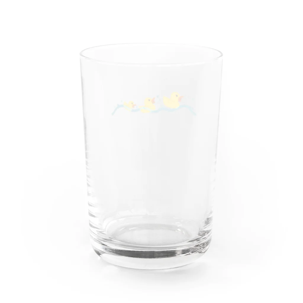 machiwowのぷかぷかあひる Water Glass :back