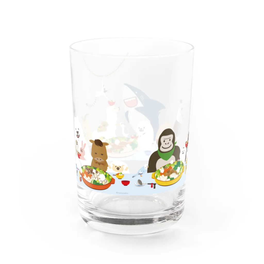 notonekoののとねこと鍋パ Water Glass :back