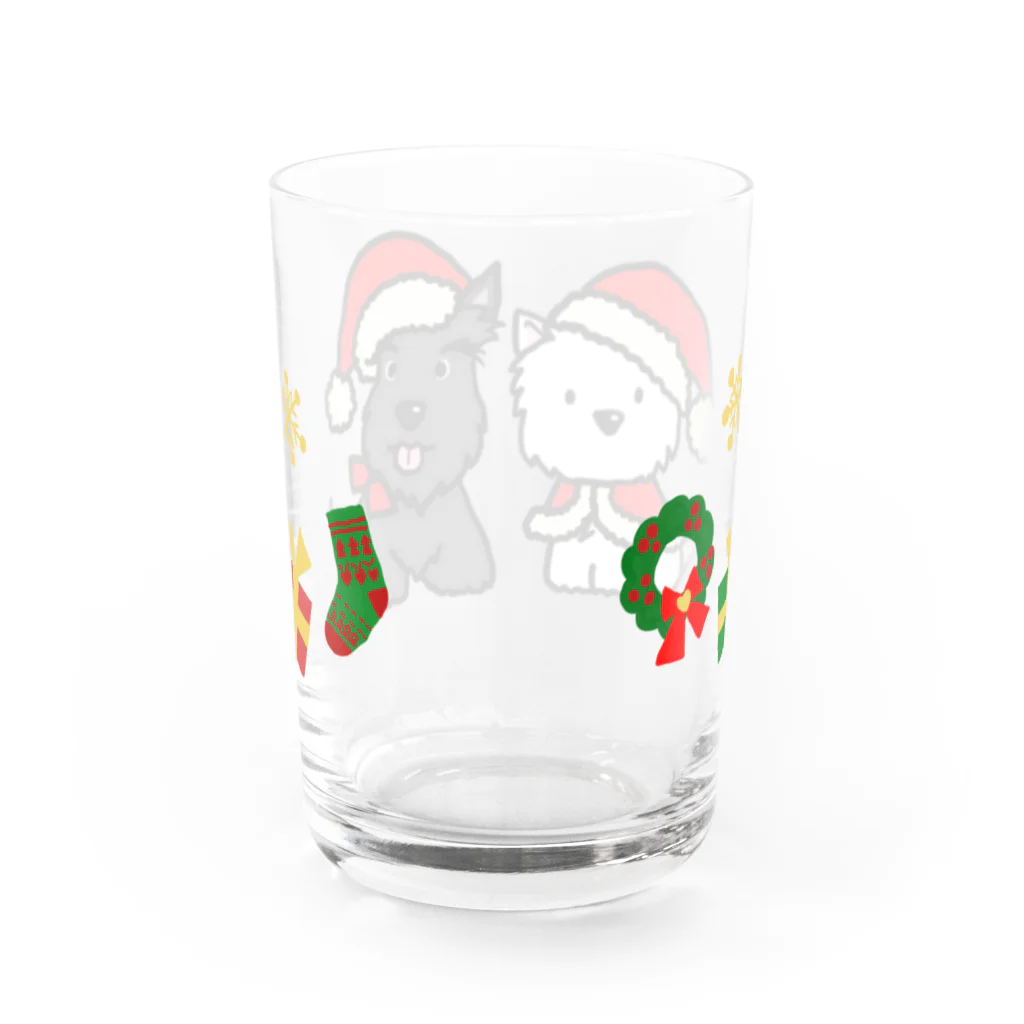 Kizplanning 「Sylph&Devil's」のしろいぬルッチー＋くろいぬリア【X’mas限定】 Water Glass :back