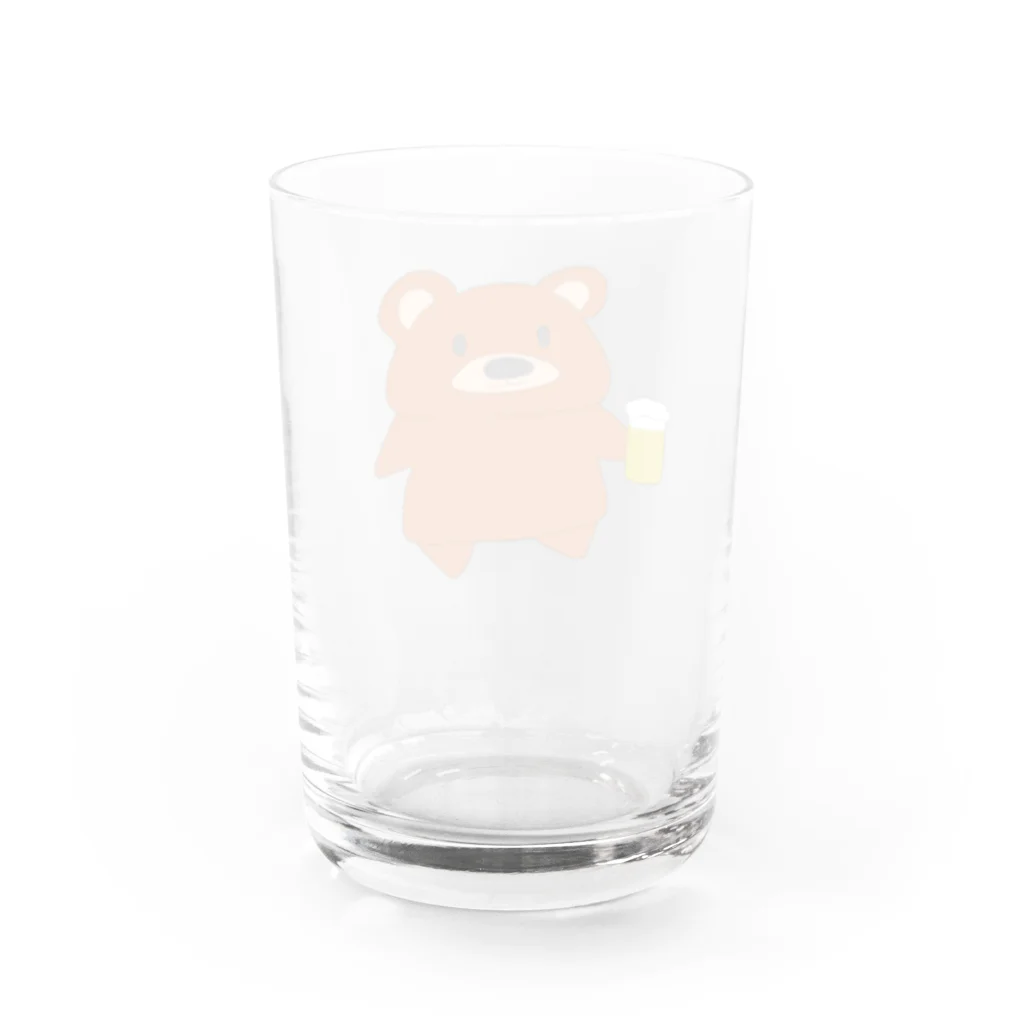 テディBBのやっほーまんグラス Water Glass :back