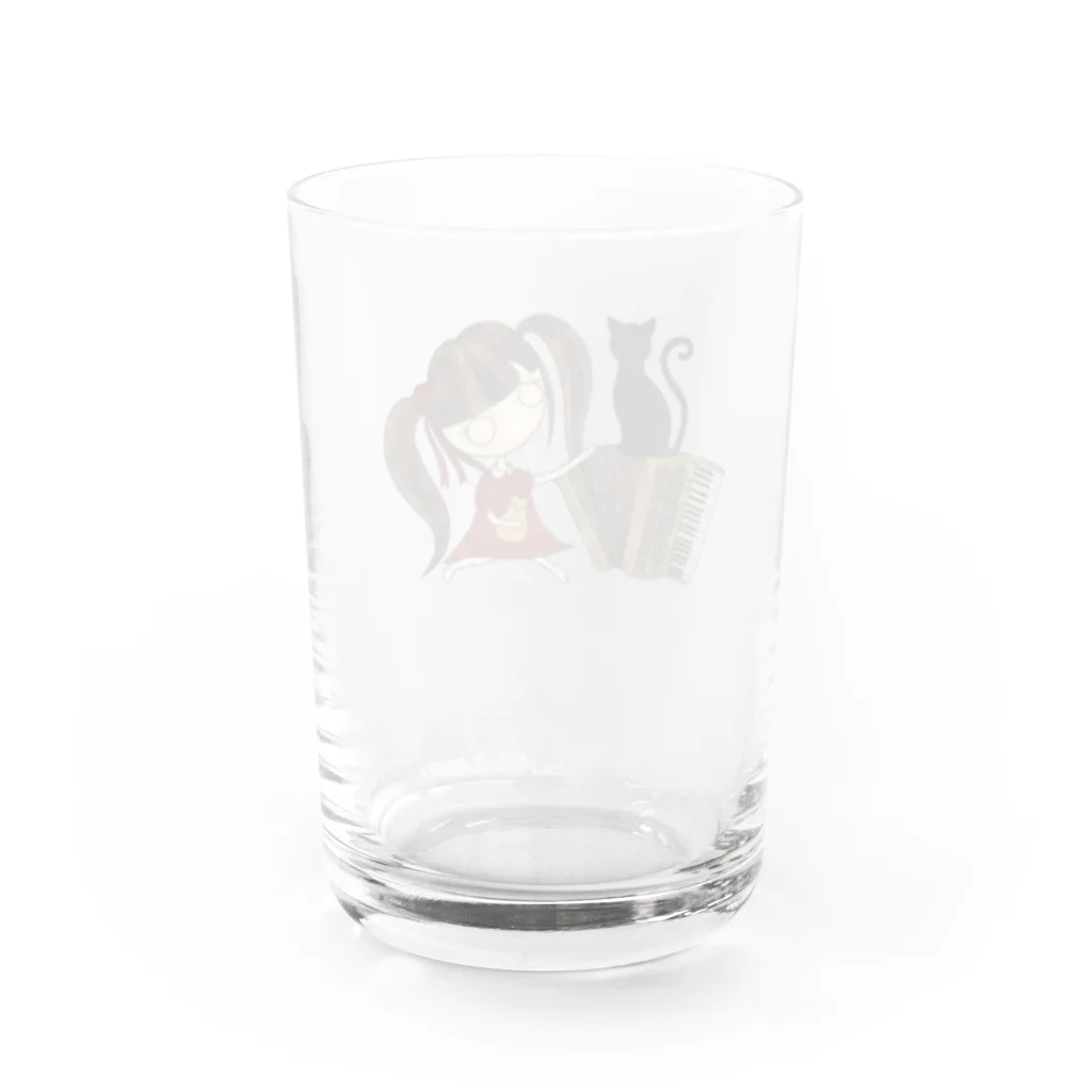 めいめい森のベルガットの猫降る夜 Water Glass :back