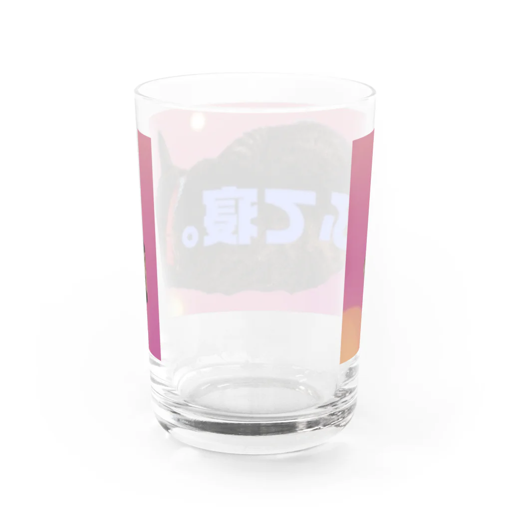 KIPMsのペケちゃんのフテ寝 Water Glass :back