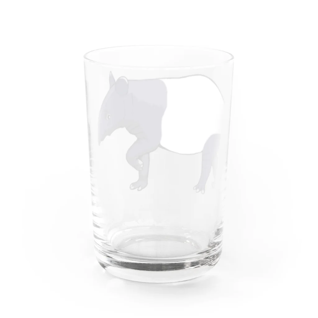 LalaHangeulのマレーバク母さん　文字無し Water Glass :back