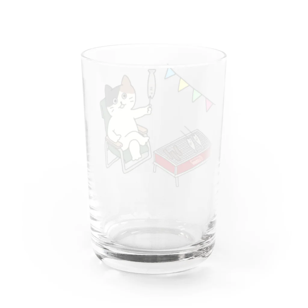 Cocotte Mottoのアウトドアなねこ１ Water Glass :back