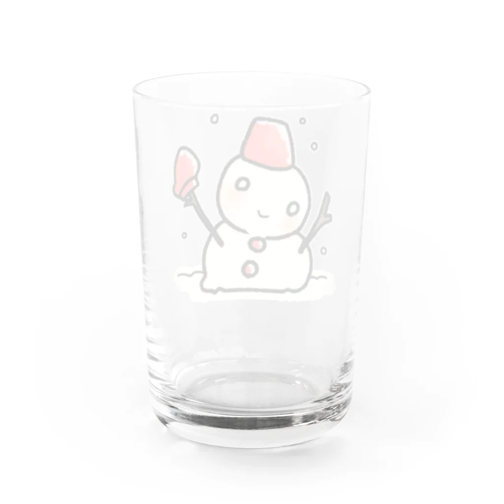 ゆるれあのゆきだるま Water Glass :back