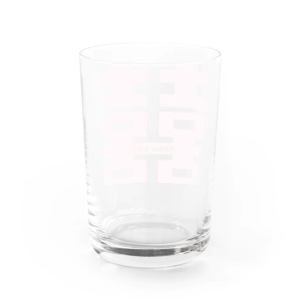 Atelier.a.dot アトリエ・エードットのダブルハピネス×a. パステルピンク Water Glass :back