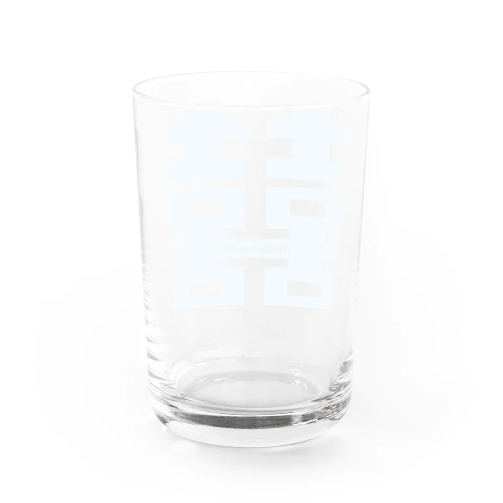 Atelier.a.dot アトリエ・エードットのダブルハピネス×a. パステルブルー Water Glass :back