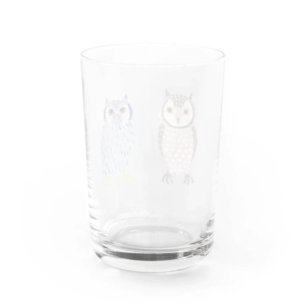 suzuejyaのふくろうふくろう Water Glass :back