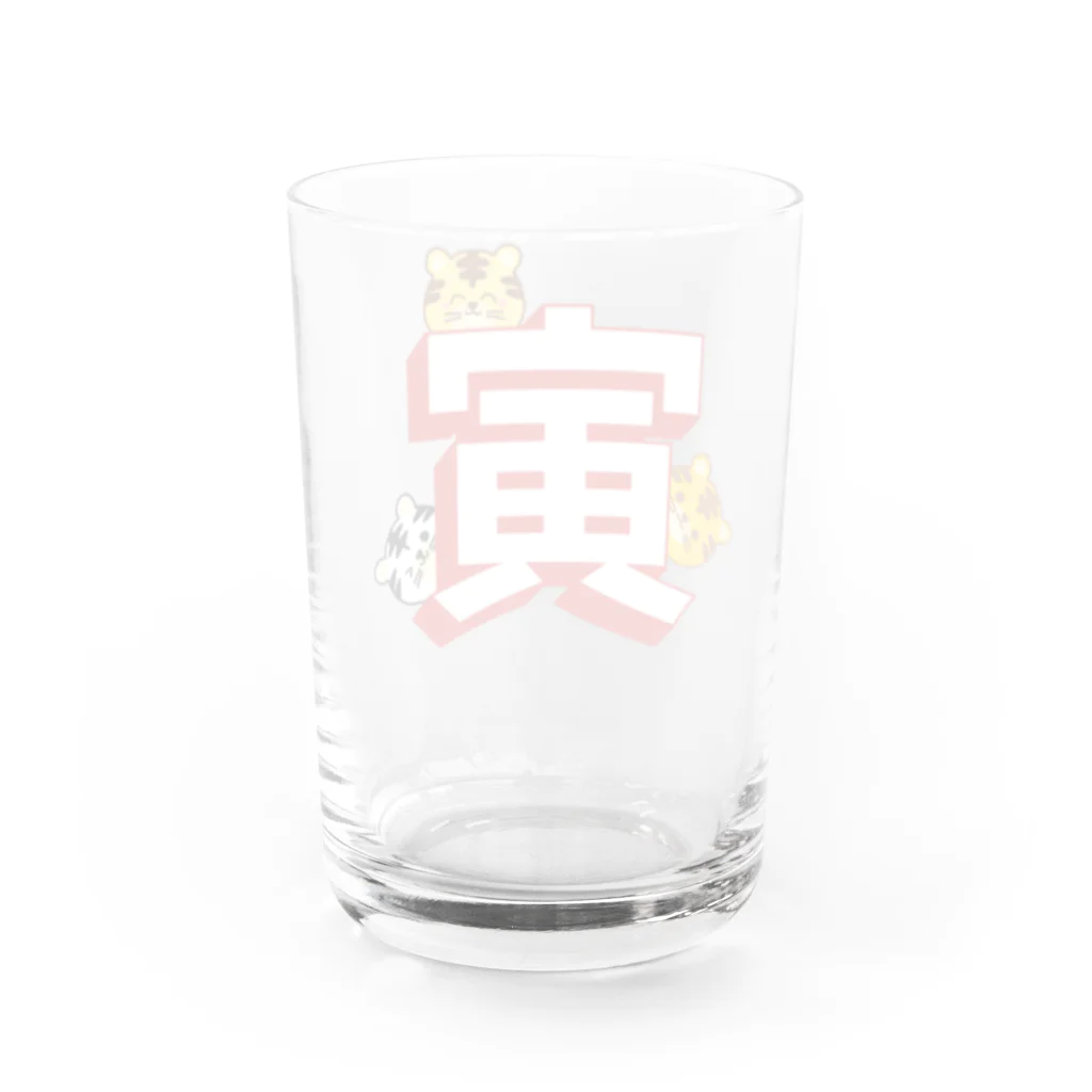 ウチのMEIGENやさんのトラが寅でかくれんぼ Water Glass :back