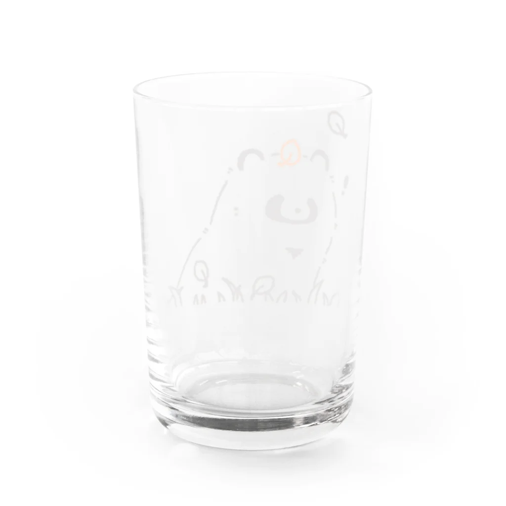 ジーナショップ(たぬき多め)の草むらたぬき Water Glass :back