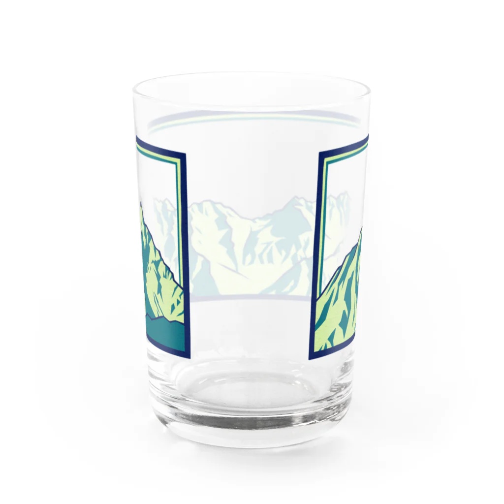 まつのき商店の槍穂高連峰B Water Glass :back