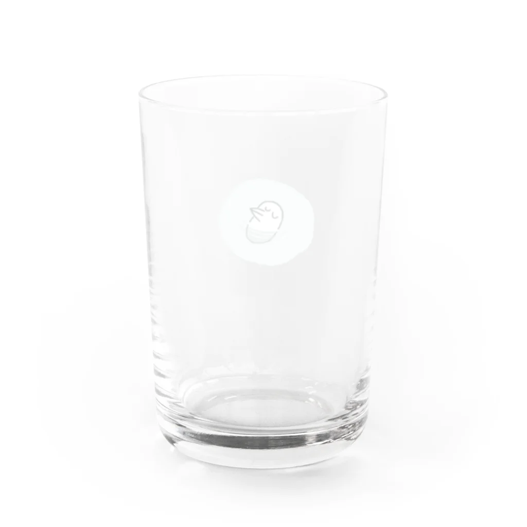 ニシトリ屋さんのポカポカニシトリ Water Glass :back