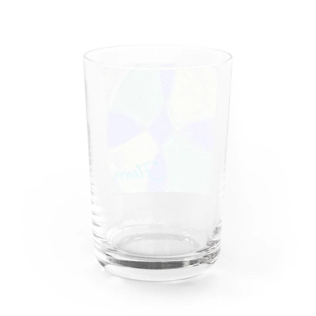 フリースタイルのflower Water Glass :back