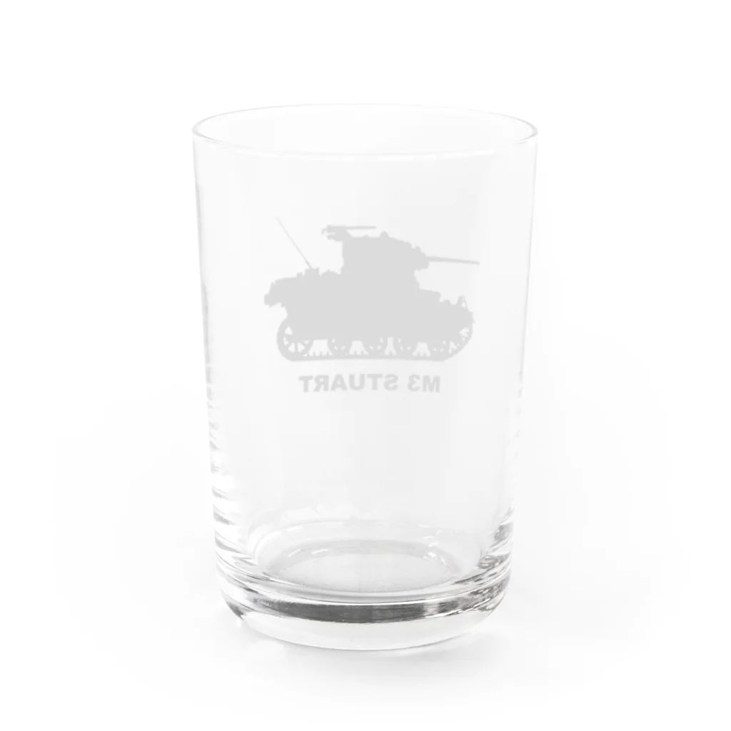 puikkoのM3軽戦車スチュアート（黒） Water Glass :back