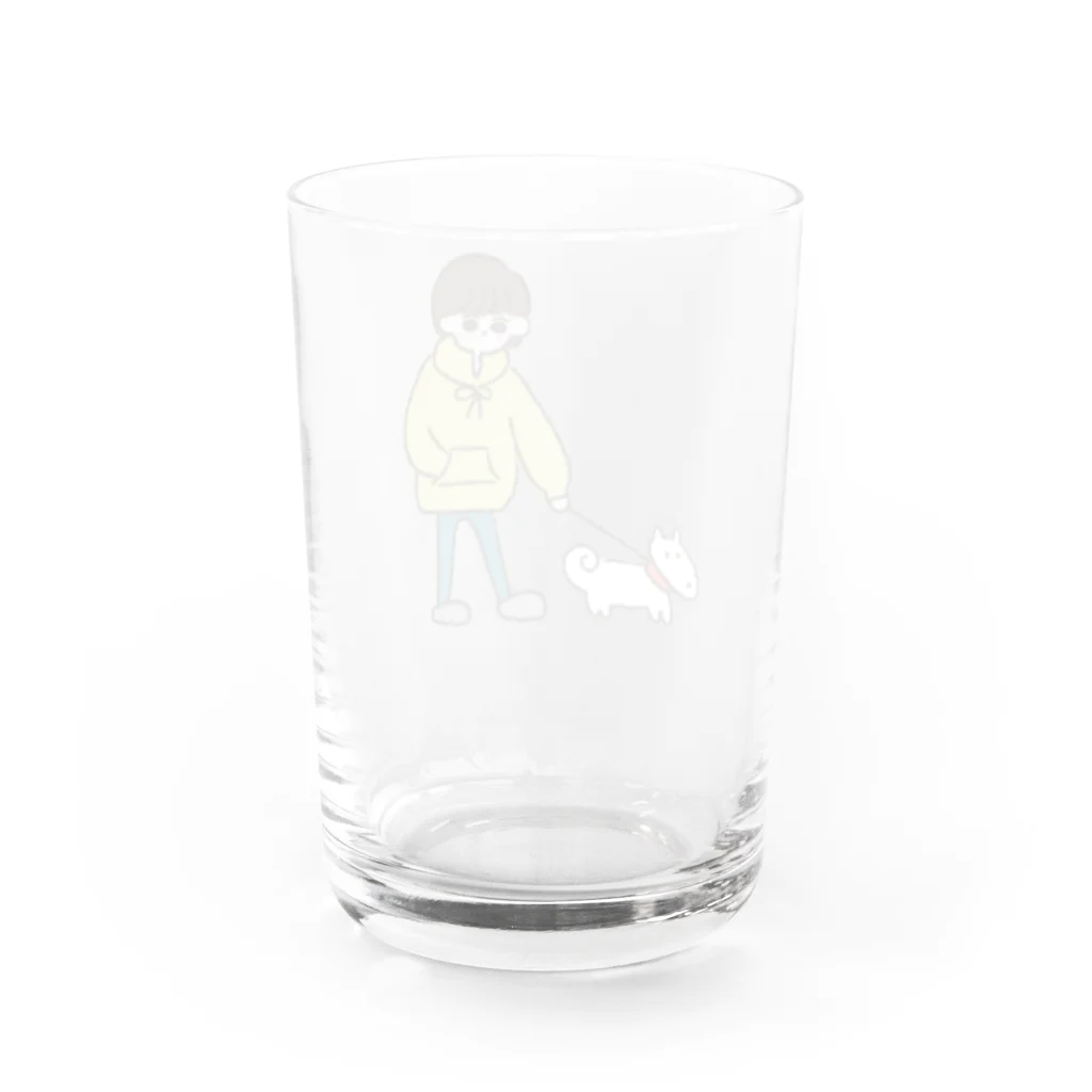 いくらのいくらといぬの散歩道 Water Glass :back