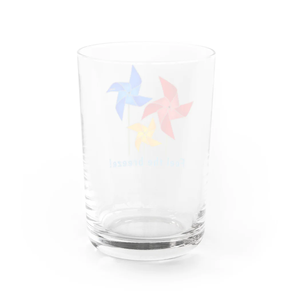 ekoeko ショップの風ぐるま Water Glass :back