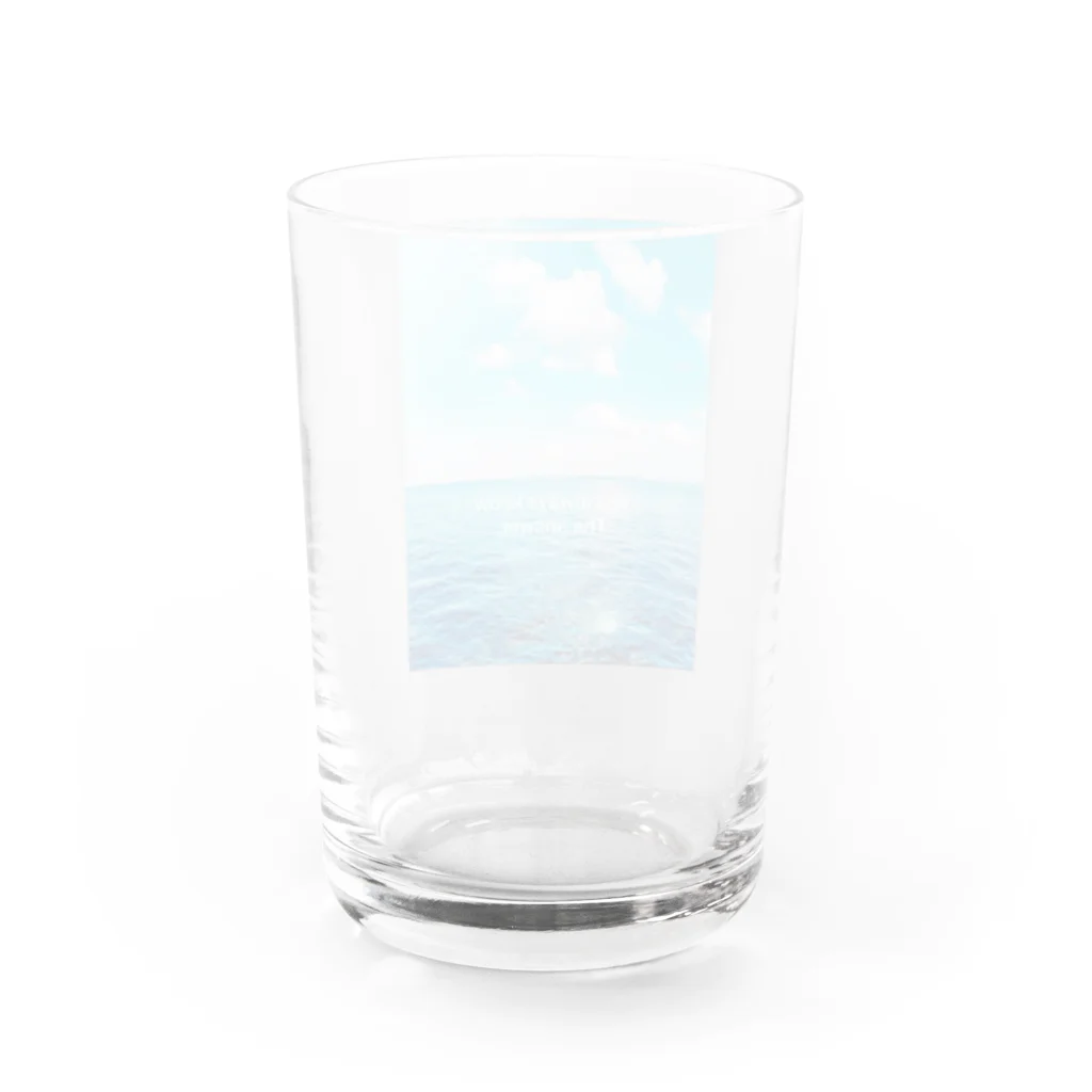 SHIGURE with ちゃめっ家。のYou always know The answer. Water Glass :back