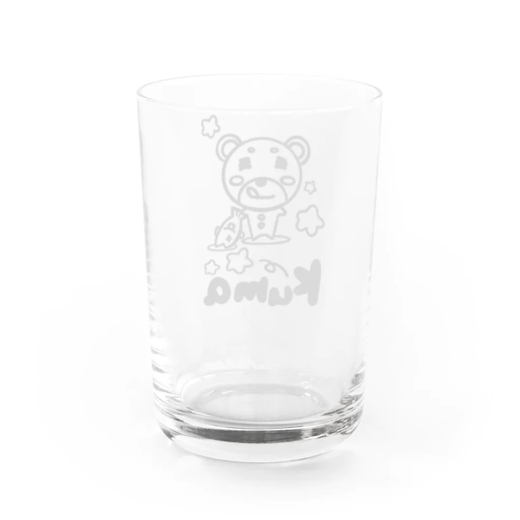 ☆Nacyo☆の腹へり熊雄 Water Glass :back
