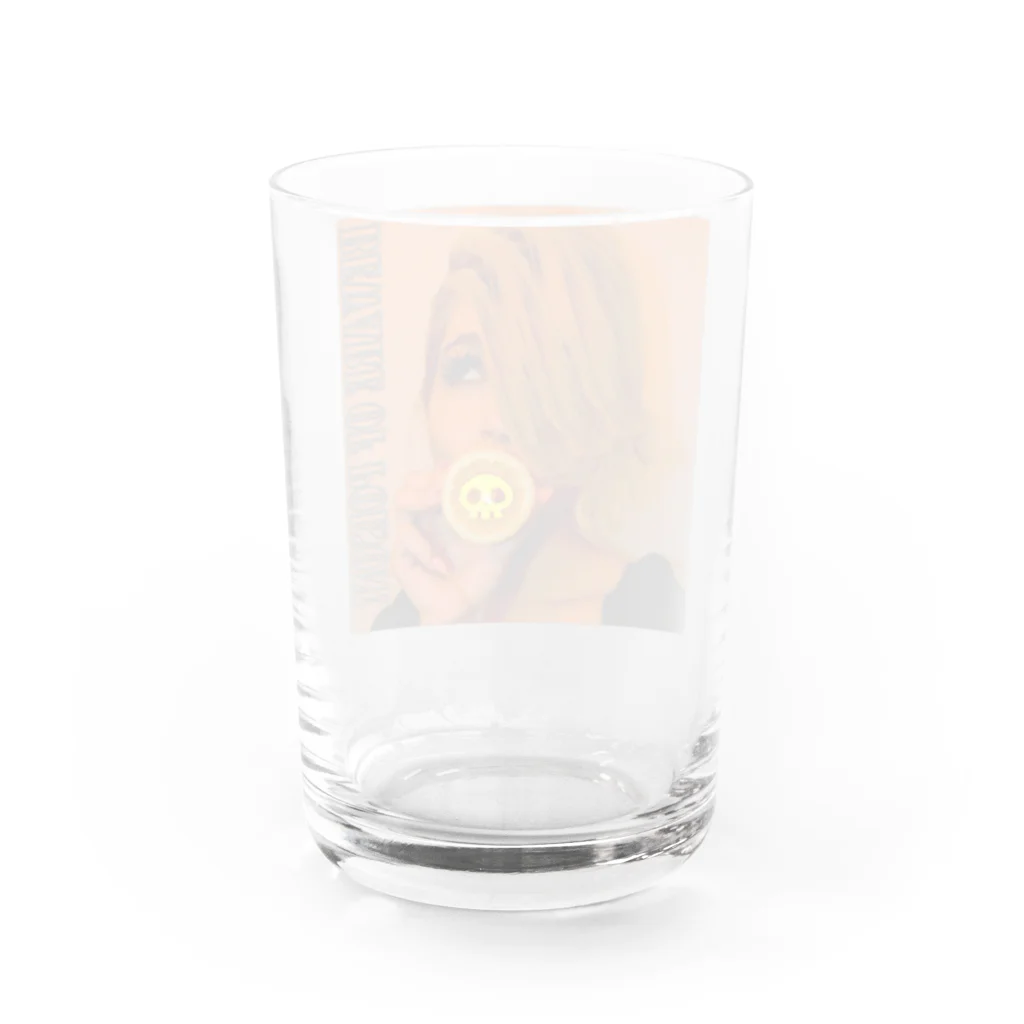 PALA's SHOP　cool、シュール、古風、和風、のBeware of poison!　　毒に注意！ Water Glass :back