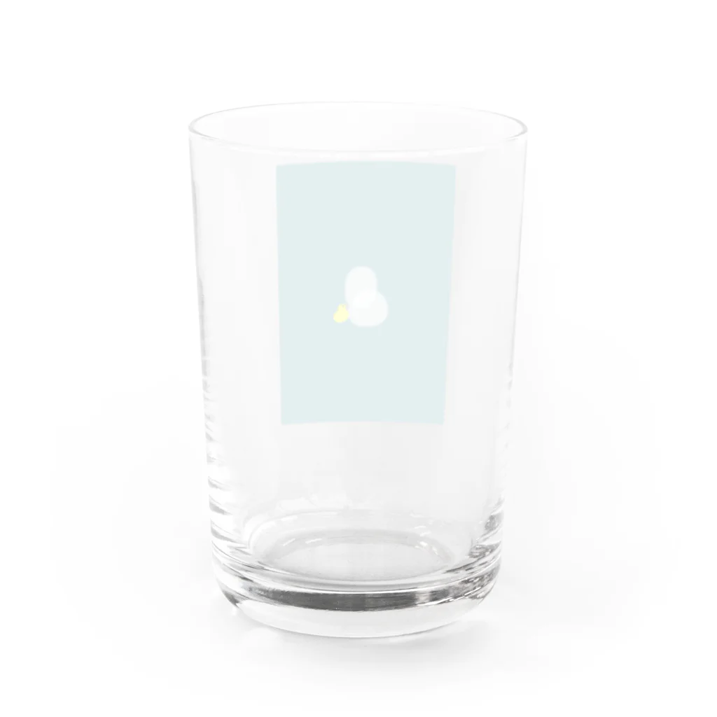 inko andのはつ雪 Water Glass :back