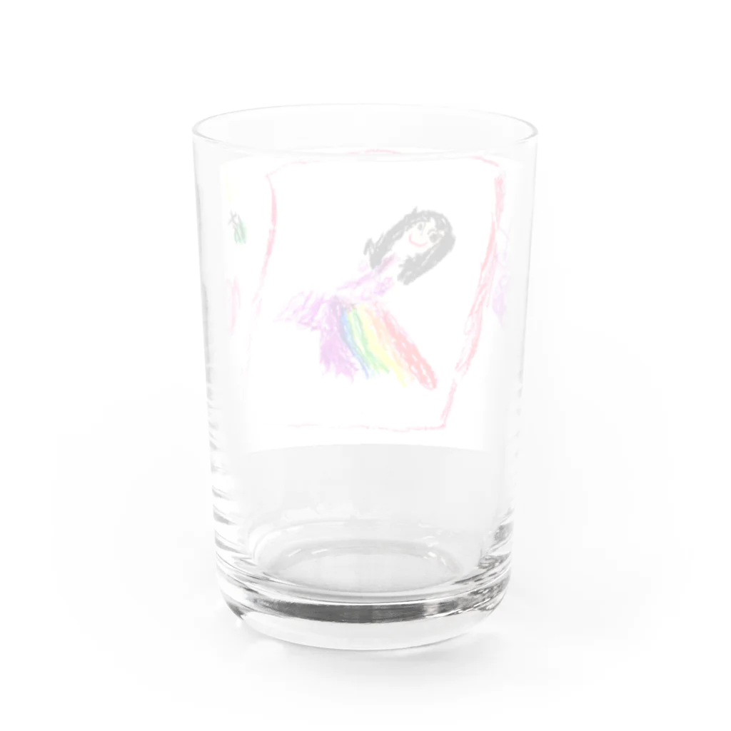 なっちゃんの虹色ガール Water Glass :back