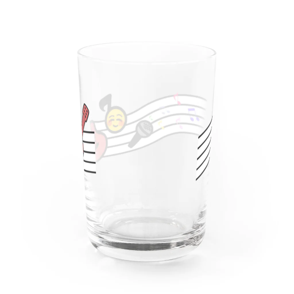 木下 和博の笑顔グラス Water Glass :back