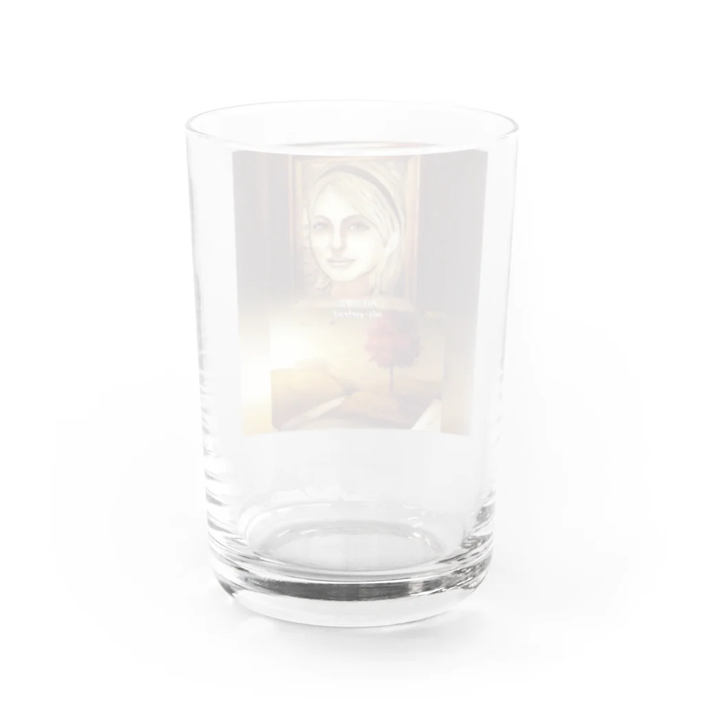 【ホラー専門店】ジルショップのアーティストジル(正方形) Water Glass :back