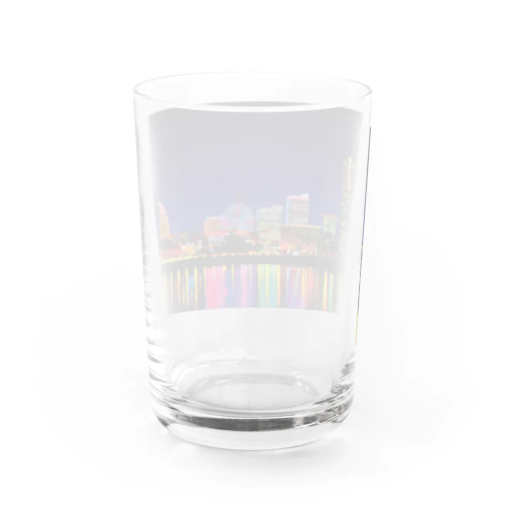 GALLERY misutawoの横浜 みなとみらいの夜景 Water Glass :back
