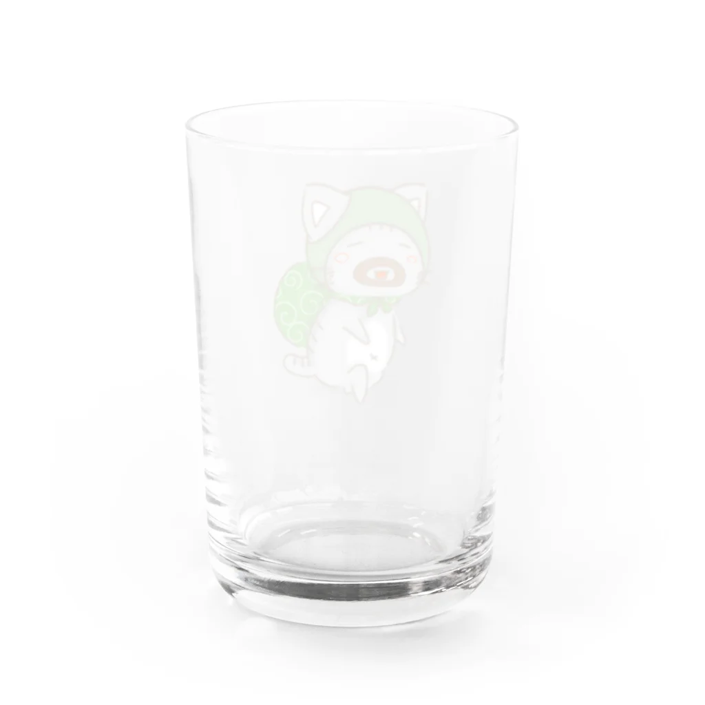 はるる堂のコソッと★どろにゃん Water Glass :back