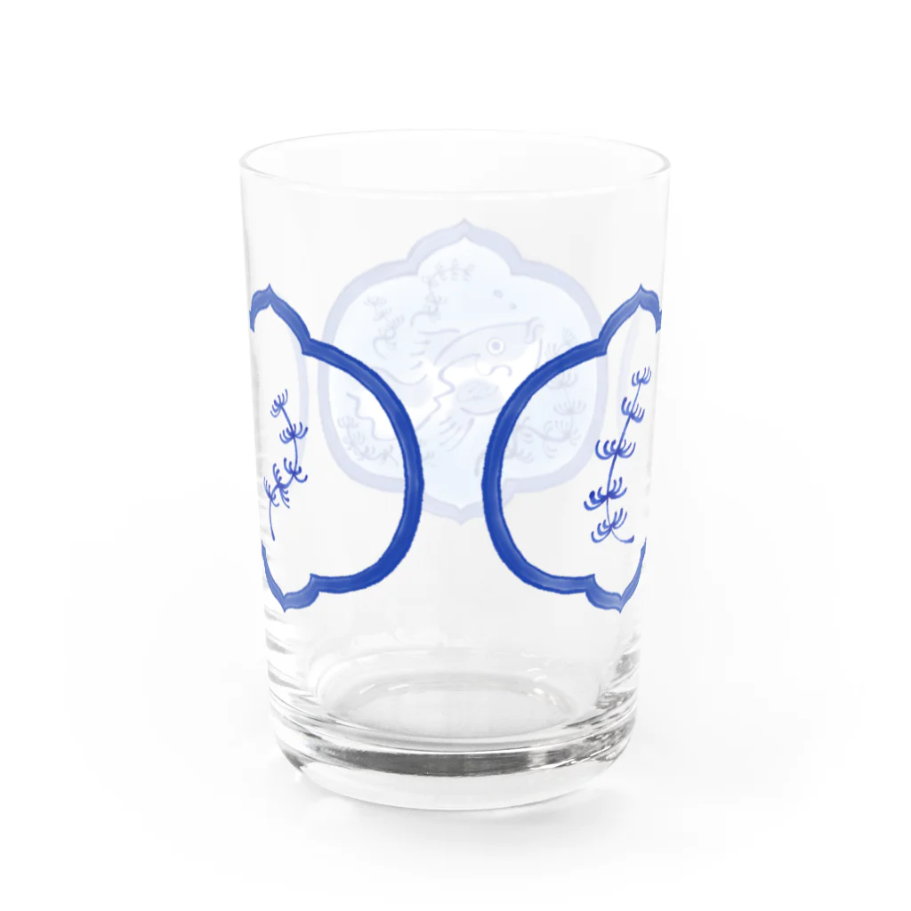 HERの藍色金魚 Water Glass :back