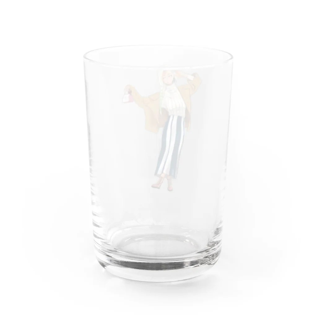 うどん屋のきつねうどんちゃん Water Glass :back