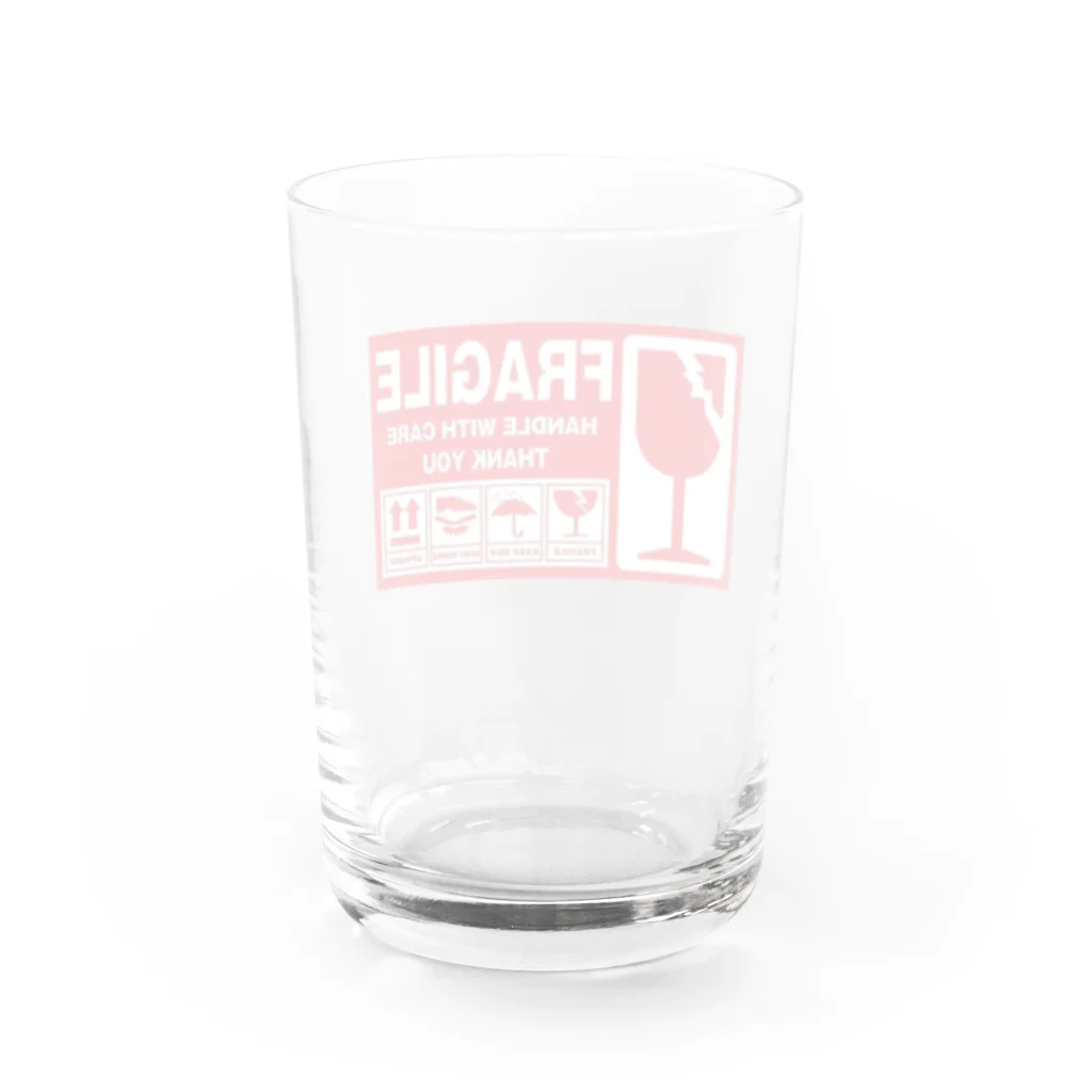 SUKERの取扱注意 Water Glass :back