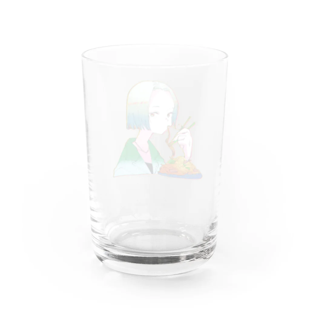 すみちゃんぐらしの焼きそば Water Glass :back